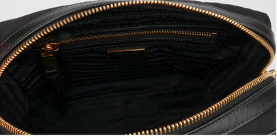 Prada Tessuto Nylon Black Camera Bag Crossbody - LUXURYMRKT