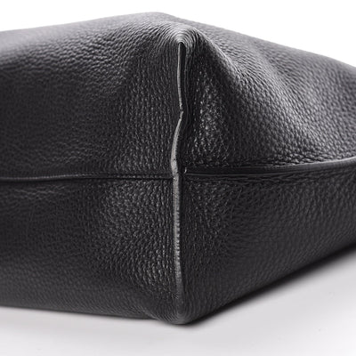 Saint Laurent Patti Black Grained Calfskin Leather Tote 553751 - LUXURYMRKT