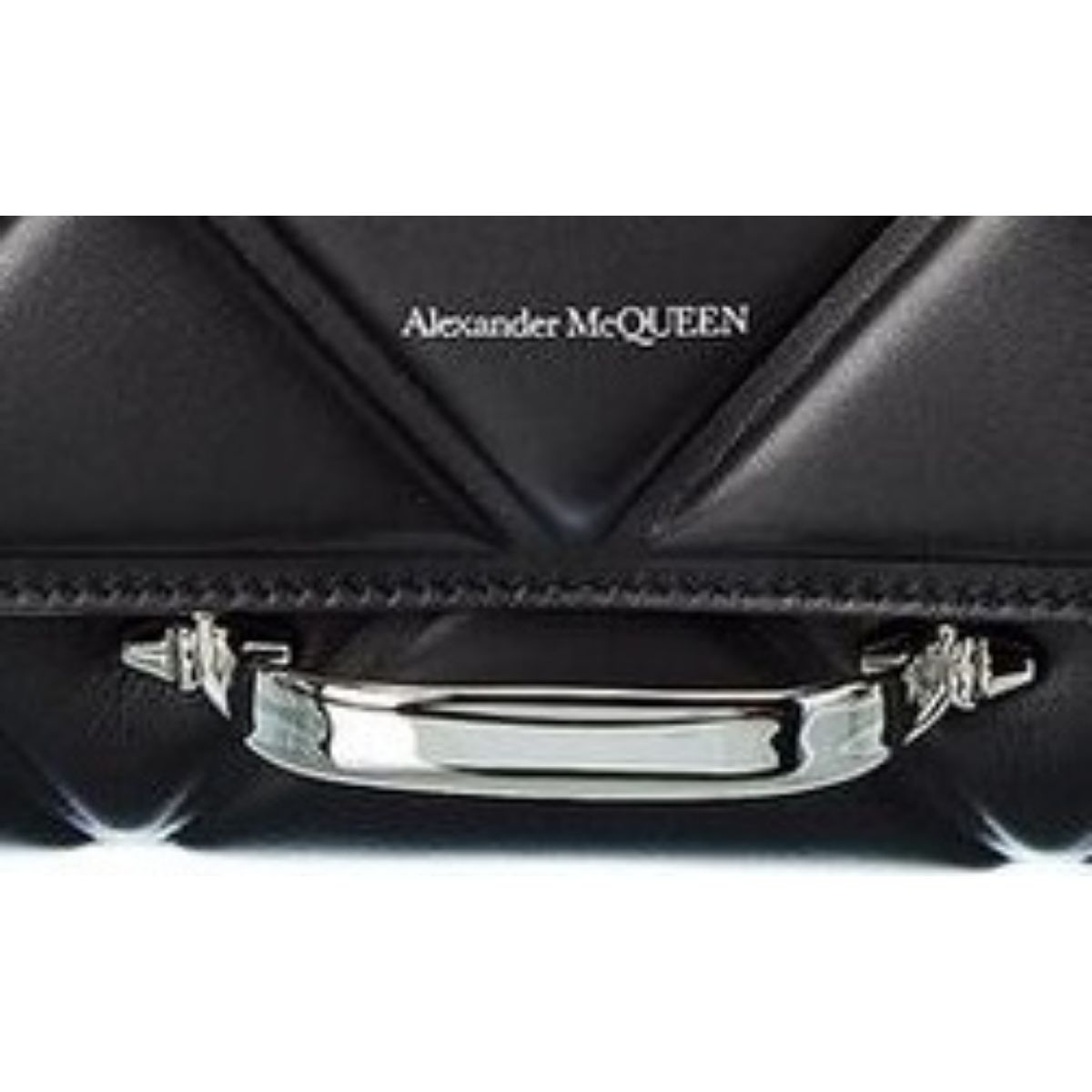 Alexander McQueen The Story Black Leather Quilted Shoulder Bag 631473 - LUXURYMRKT