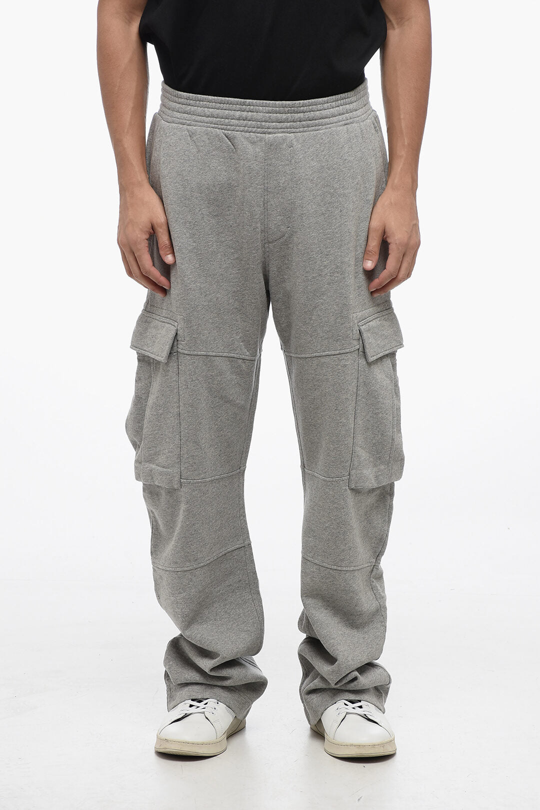 Givenchy Fleeced Cotton Cargo Sweatpants