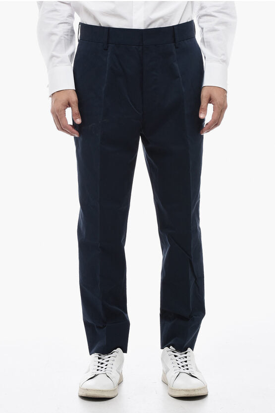 Prada Gabardine Cotton Chinos Pants with Belt Loops