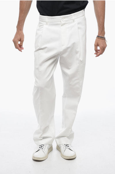 Dior High-waisted Chino Pants with Front Pleats