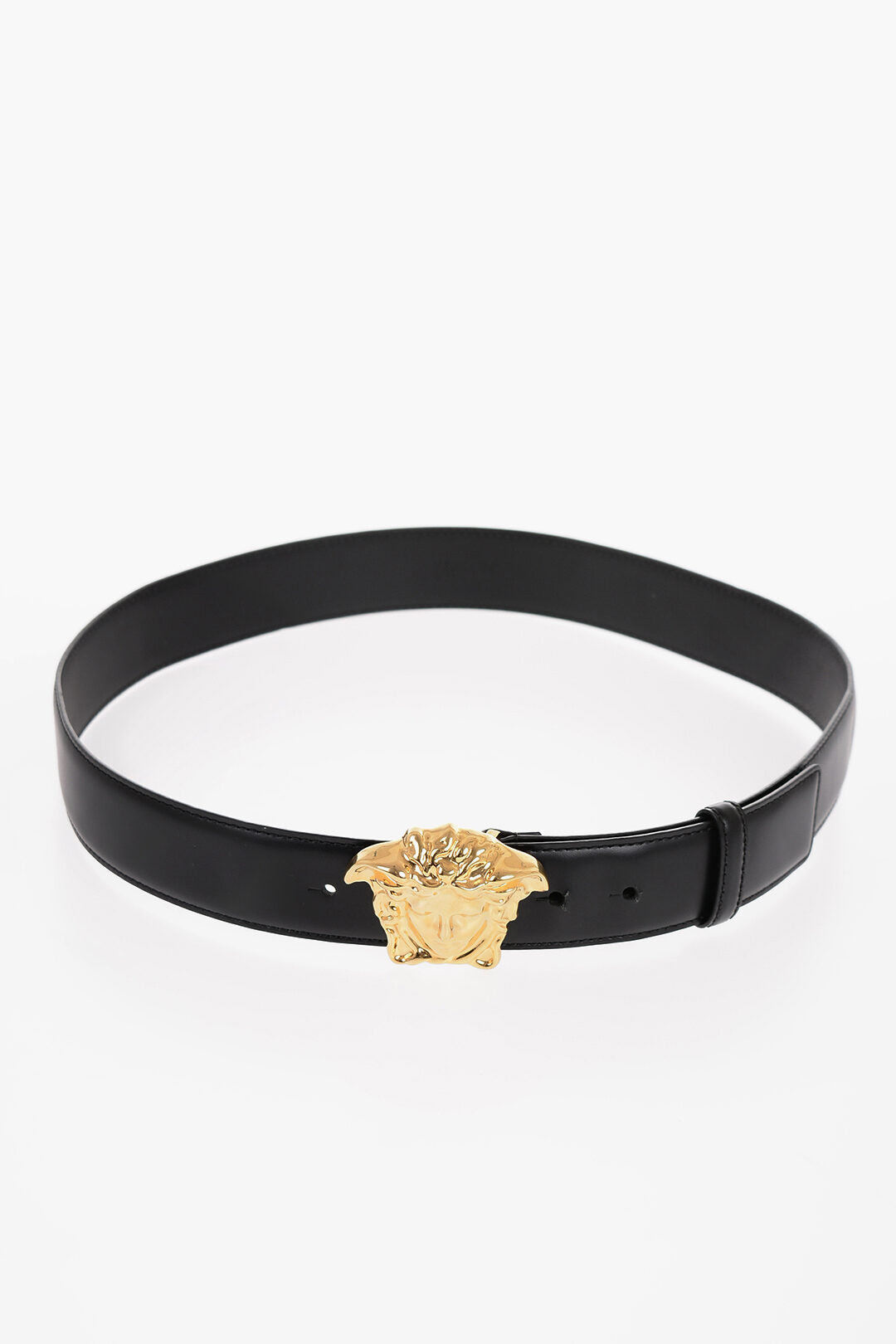 Versace Leather Belt with Golden Effect Buckle 40mm