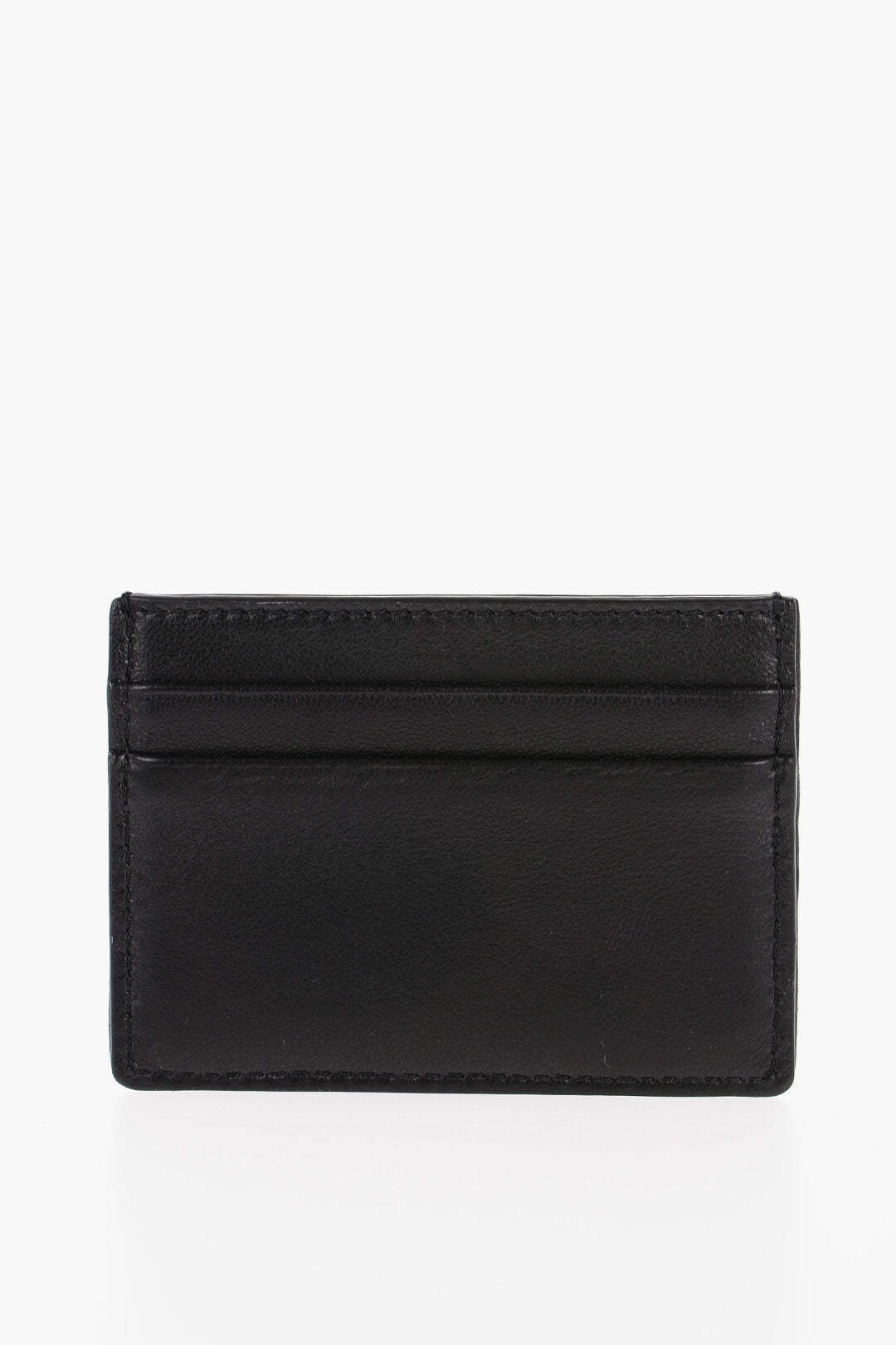 Valentino Leather Card Holder with Velvet Monogram