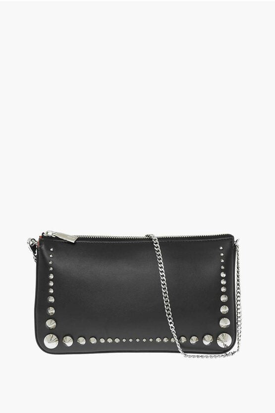 Christian Louboutin Leather Shoulder Bag with Studs