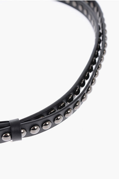 Dior Leather Studded Belt 15mm