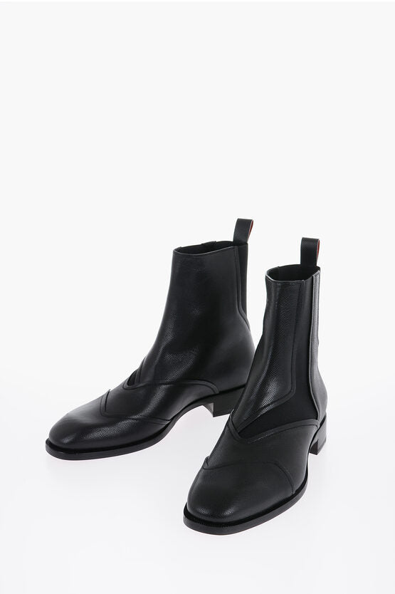 Christian Louboutin Lether BOABI Boots With Elastic Inserts