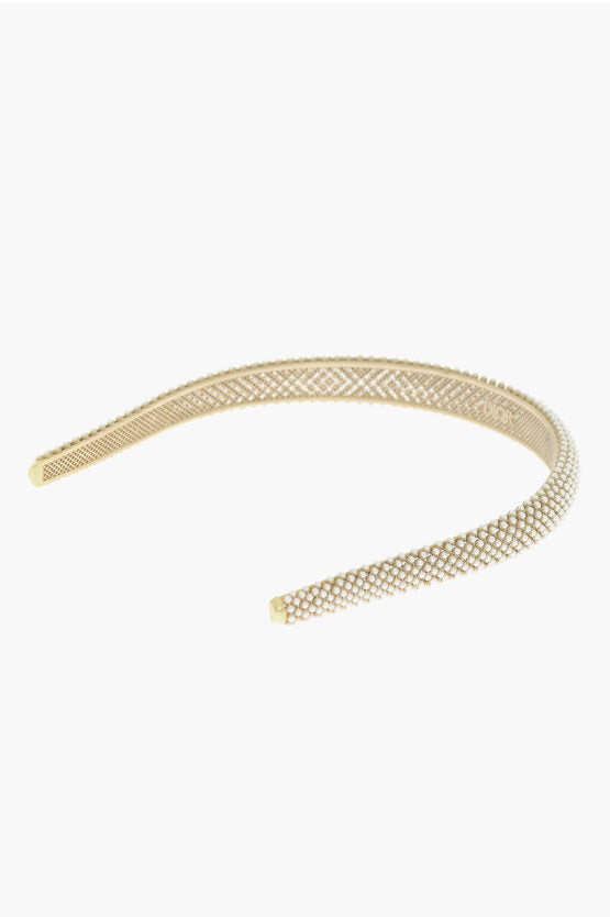 Dior Metal D-RENAISSANCE Hairband with Beads