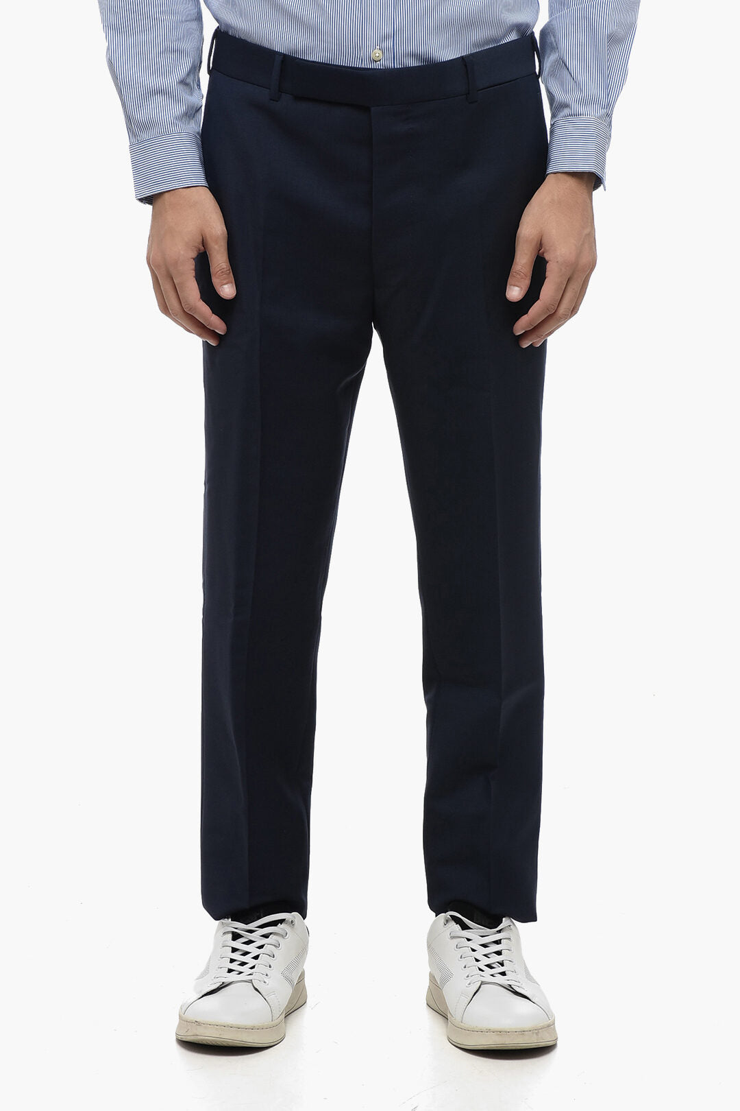 Prada Mohair Blend Pants with Concealed Closure