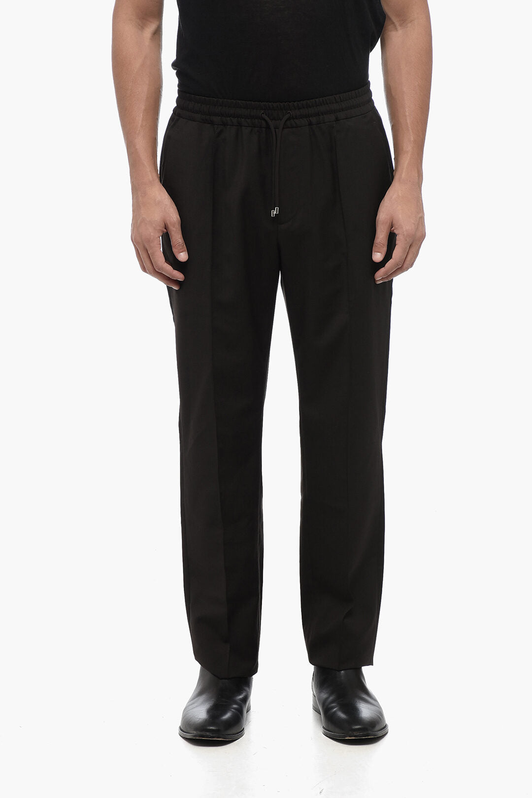 Valentino Mohair Blend Pants with Elastic Waistband