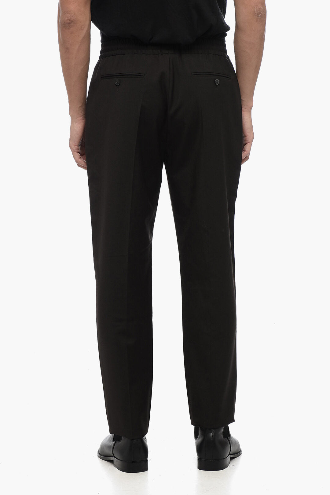 Valentino Mohair Blend Pants with Elastic Waistband