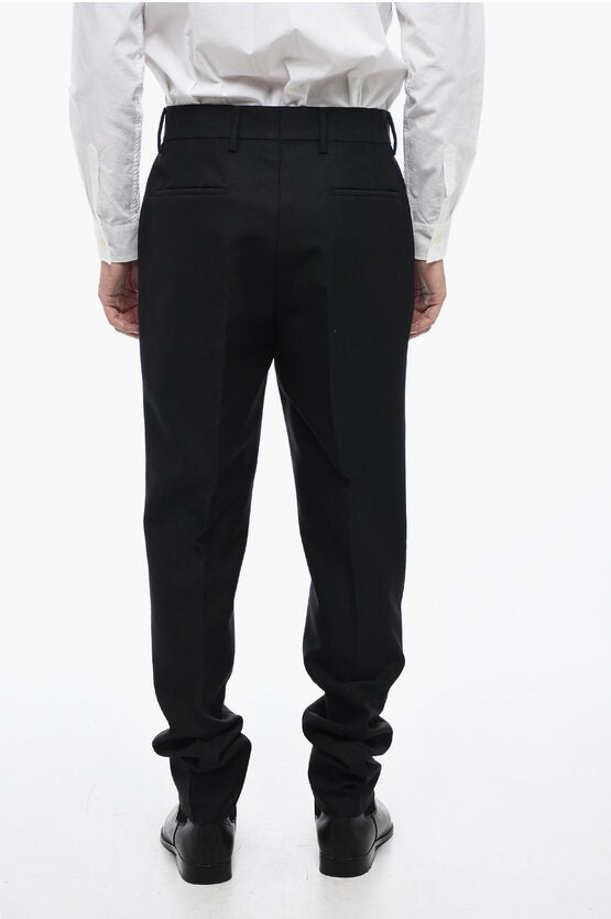 Prada Mohair Wool Blended Pants with Slim Fit