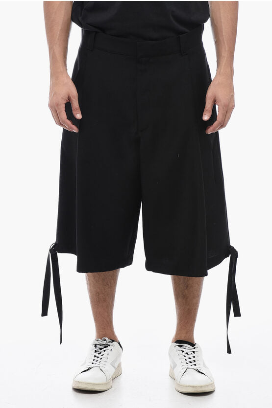 Dior Multipockets Wide Shorts with Drawstring Hem