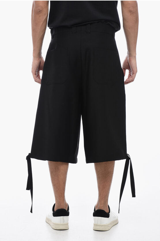 Dior Multipockets Wide Shorts with Drawstring Hem