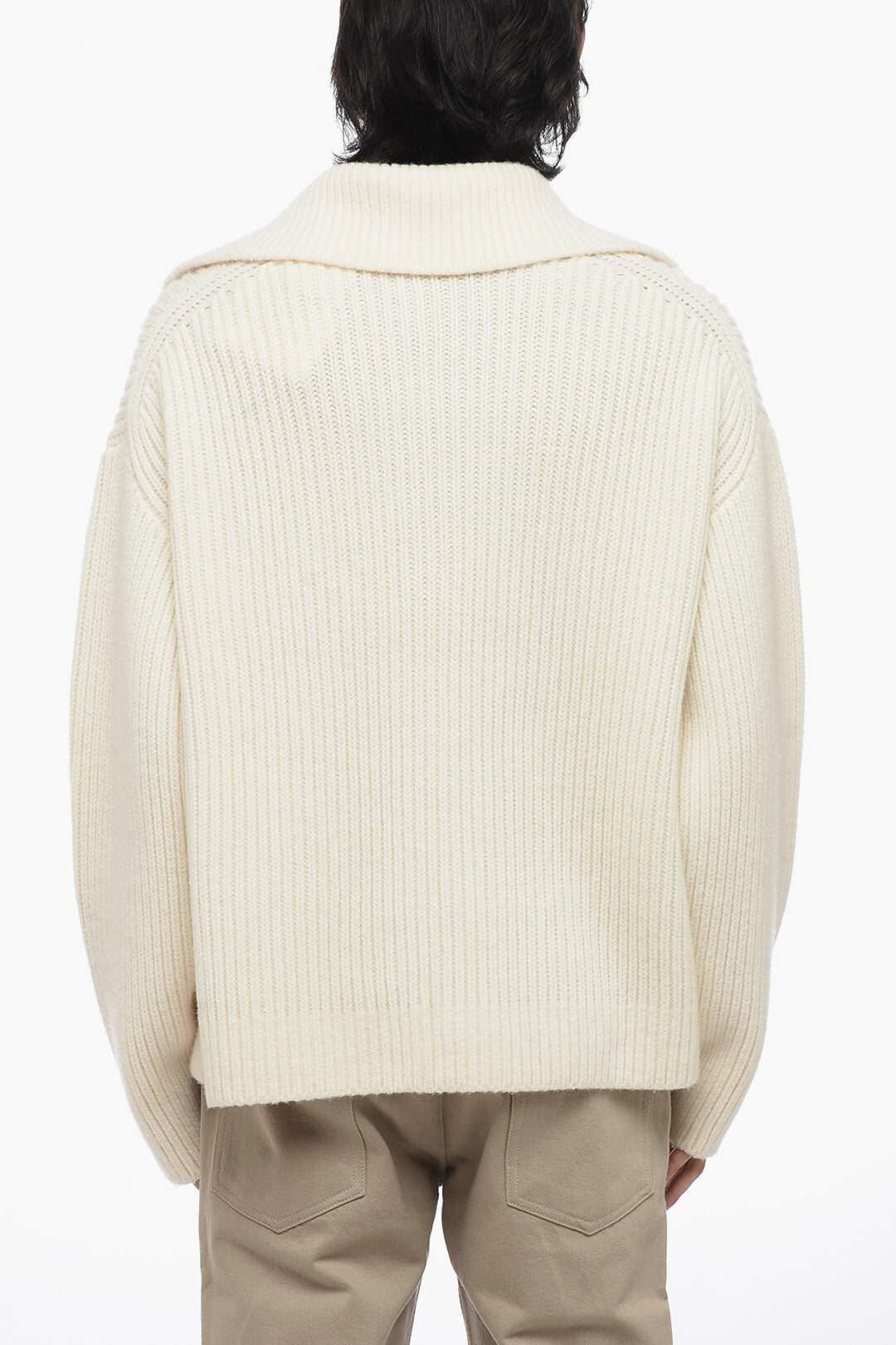 Bottega Veneta Oversize-Fit Cashmere Blend Jumper With Polo Collar