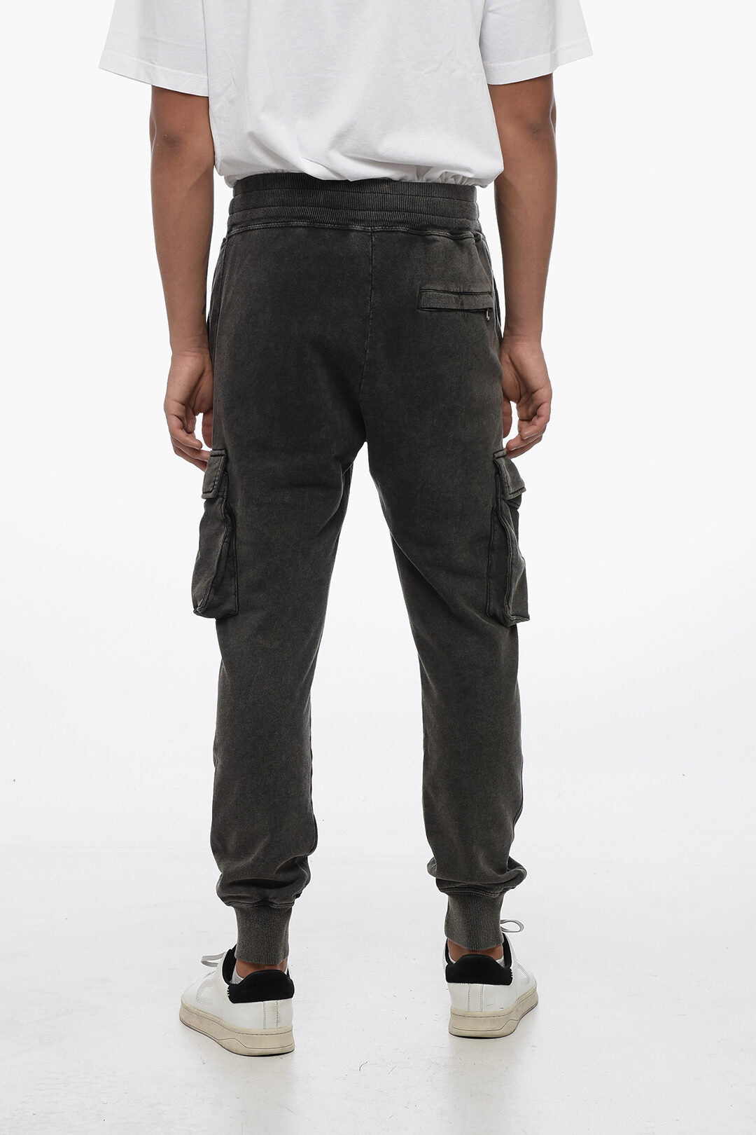 Dolce & Gabbana RE-EDITION Brshed Cotton Cargo Sweatpants