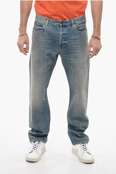 Saint Laurent Relaxed-fit Denims with Stonewash Effect