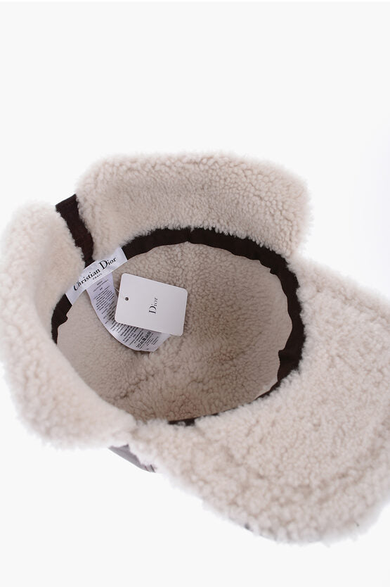 Dior Shearling Cap with Ear Muffs