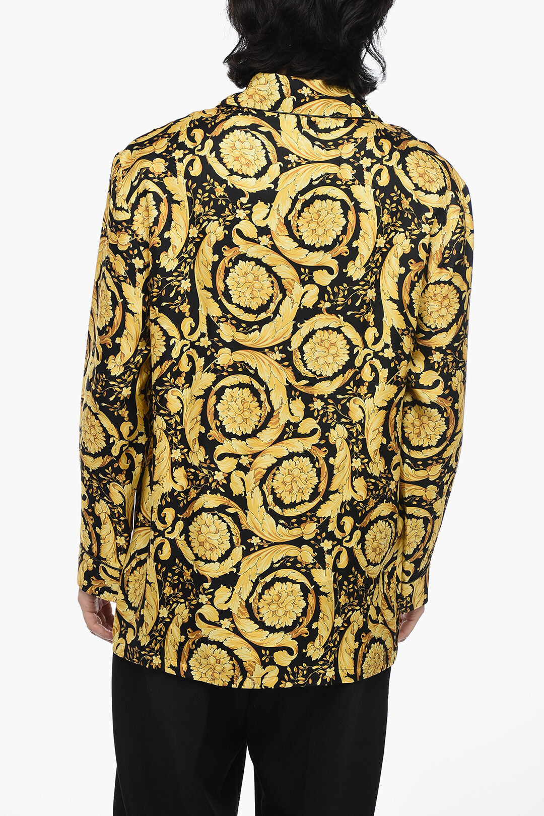 Versace Silk Pyjamas Shirt with Barocco Pattern