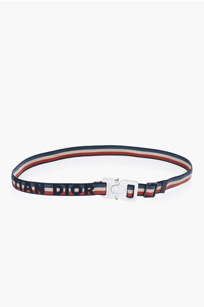 Dior Tricolor Fabric Belt