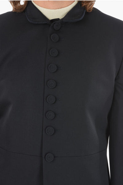 Dior Twill Virgin Wool COLOFF Mandarin-collar Jacket embellished