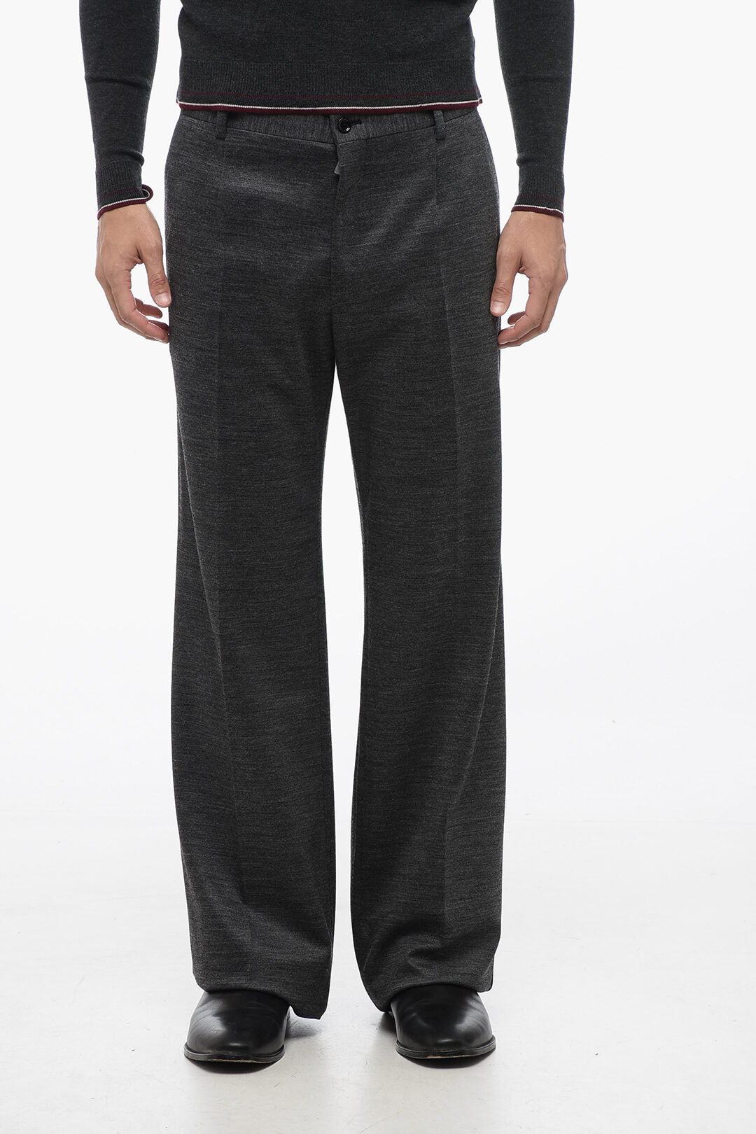 Dolce & Gabbana Wool Blend Stretchy Pants