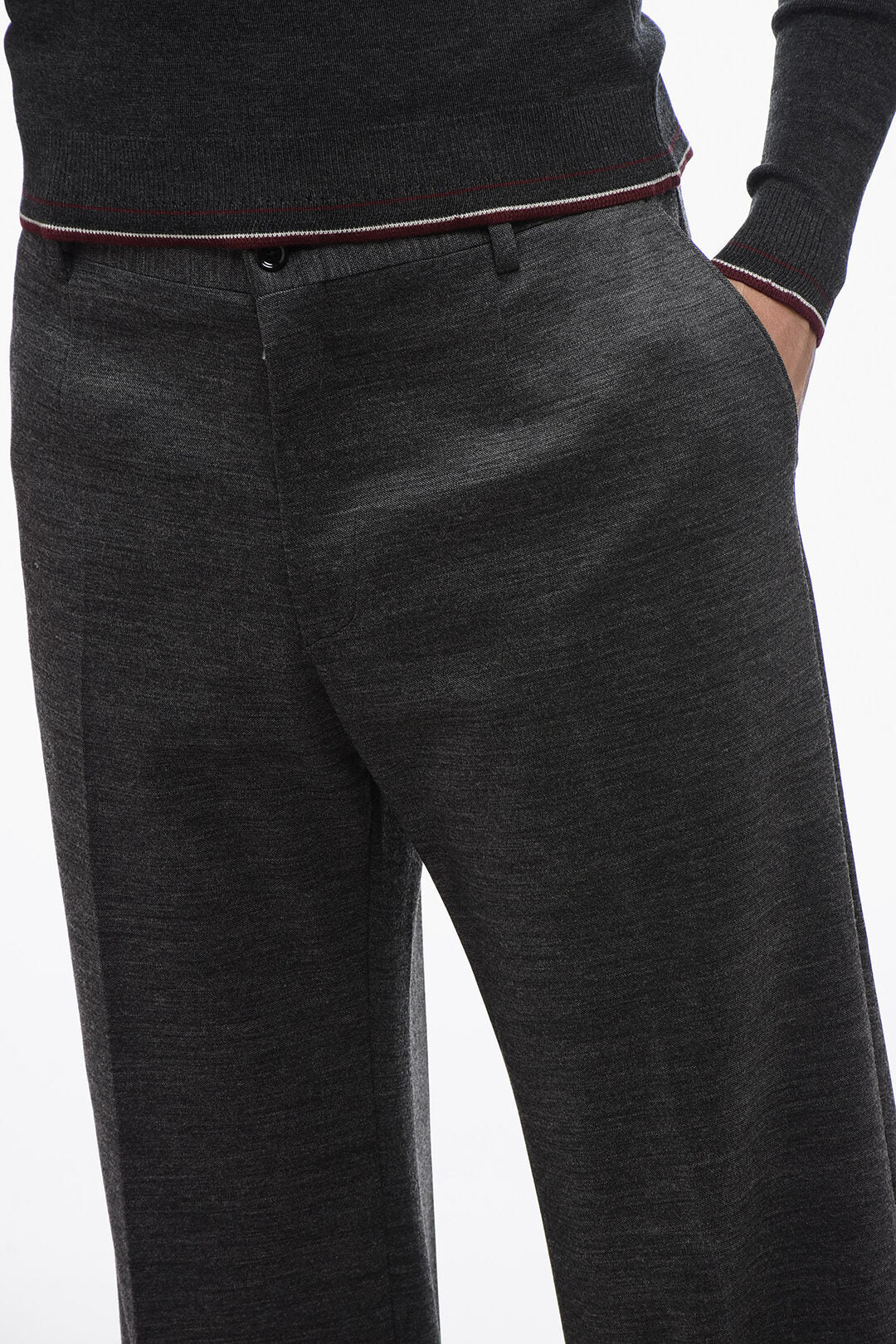 Dolce & Gabbana Wool Blend Stretchy Pants